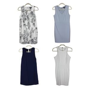 Four Size 4 Dresses Aline Shift KneeLength Sleeveless Spring Break Vacation